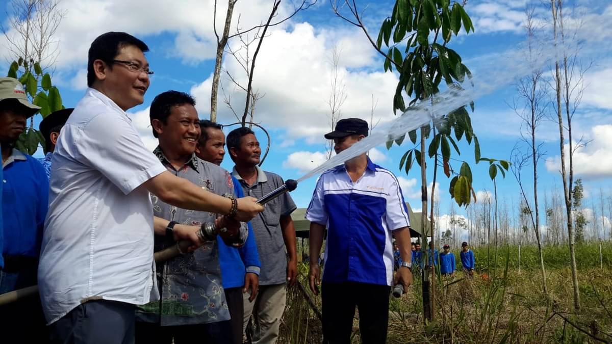 Kampanye pencegahan kebakaran di lahan gambar yang melibatkan masyarakat terus dilakukan. 
