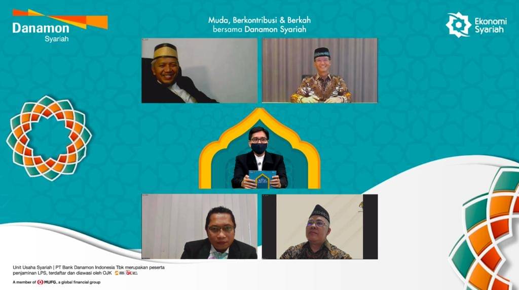 PT Bank Danamon Indonesia Tbk melalui Unit Usaha Syariah (UUS) meluncurkan layanan wakaf uang dalam konferensi pers virtual, Jumat (5/3).