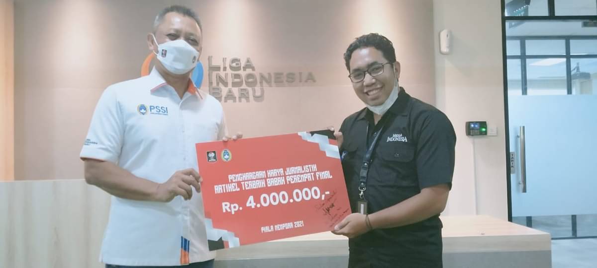 Penghargaan untuk media Indonsia dari turnamen Piala menpora