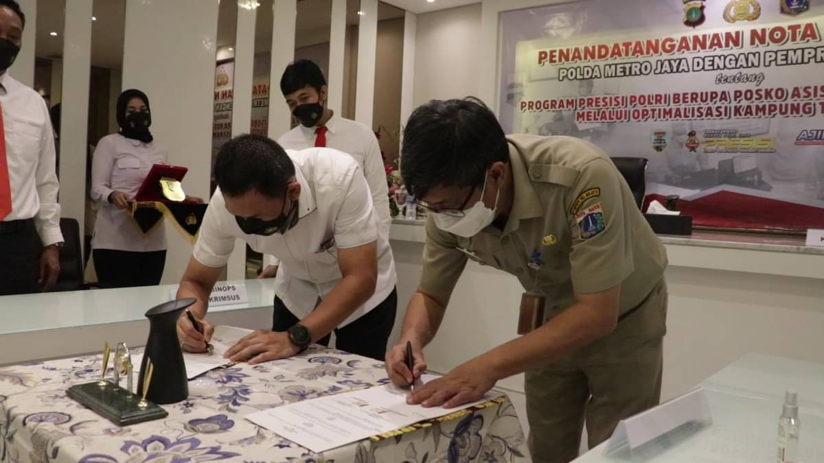 Gandeng Polda, DKI Bangun Posko Perizinan di Kampung Tangguh Jaya