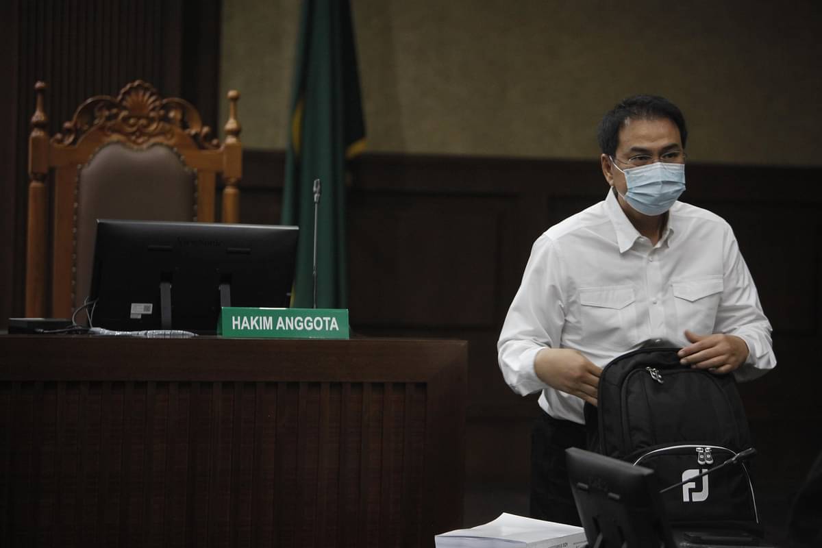 Terdakwa mantan Wakil Ketua DPR Azis Syamsuddin 