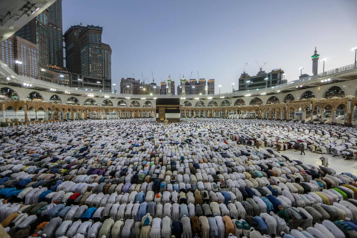 Suasana Ka'bah di Masjidil Haram, Kota Mekah, Arab Saudi