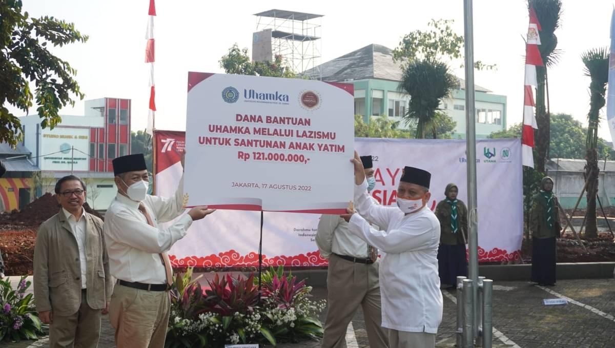 Uhamka Santuni 1.000 Anak Yatim Atas Capaian Akreditasi Unggul