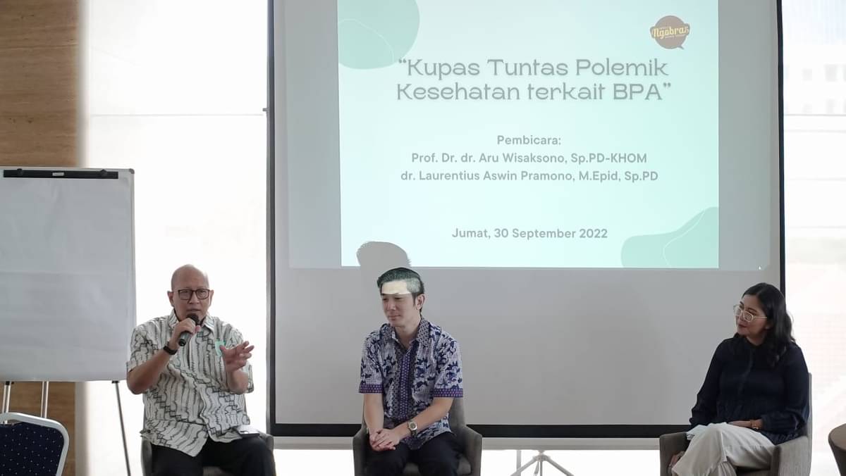 Diskusi Kupas Tuntas Polemik Kesehatan terkait BPA di Jakarta, Jumat (30/9).