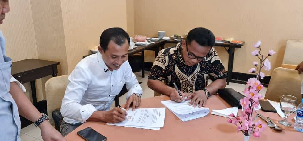Penandatanganan kesepakatan dengan PT Retsan Cipta Sinergi di bidang pendidikan dan pelatihan serta uji kmpetensi TKBM di pelabuhan
