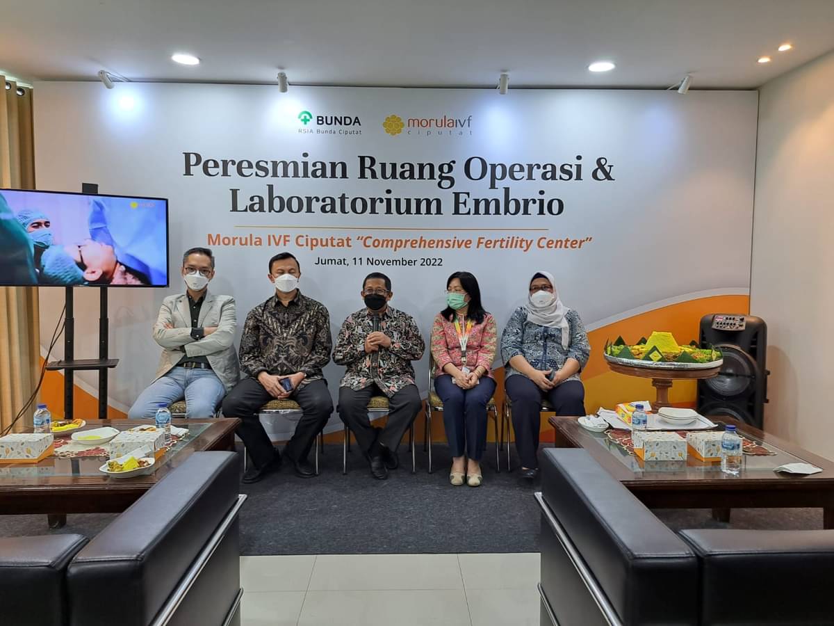 Acara Peresmian Ruang Operasi & Laboratorium Embrio Morula IVF Ciputat yang berada di gedung RSIA Bunda Ciputat, Tangerang Selatan. 