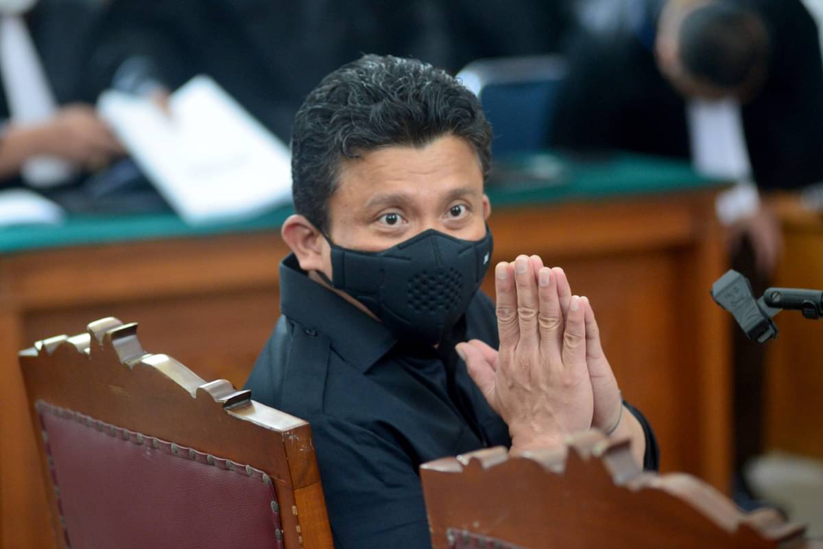 Terdakwa Fedy Sambo bersiap menjalani agenda sidang kasus pembunuhan Brigadir J.