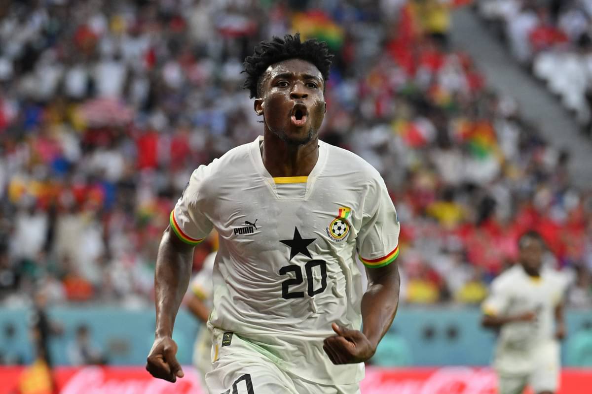 Gelandang timnas Ghana Mohammed Kudus.