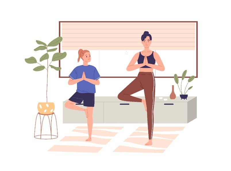 Tree pose yoga