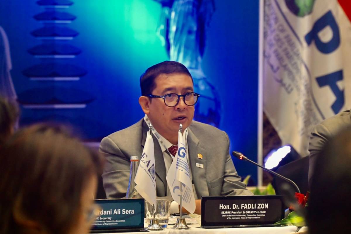Ketua SEAPAC Fadli Zon di SEAPAC Conference and General Assembly