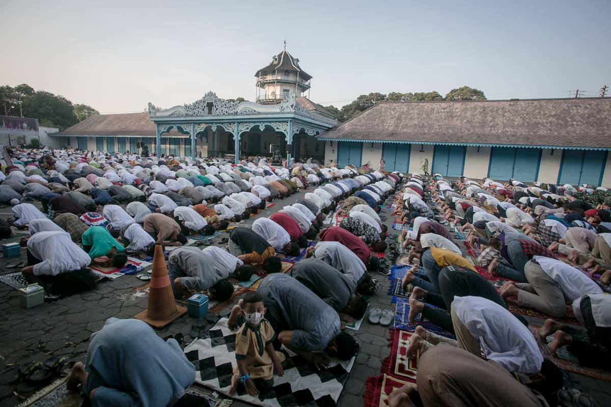 Ilustrasi salat ied
