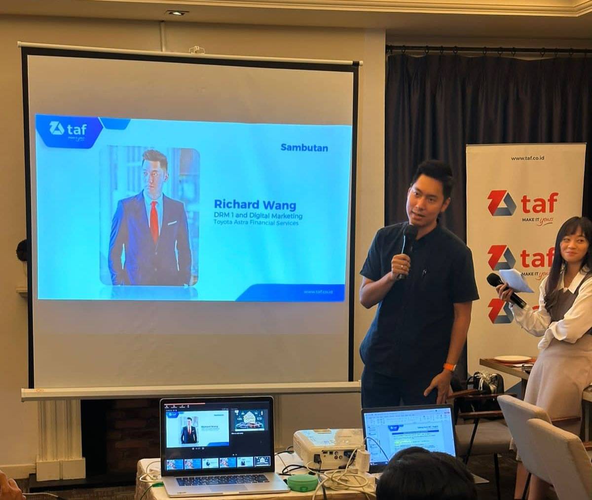 Richard Wang selaku DRM 1 dan Digital Marketing Dept. Head yang akan menjadi PIC Komunikasi TAF.