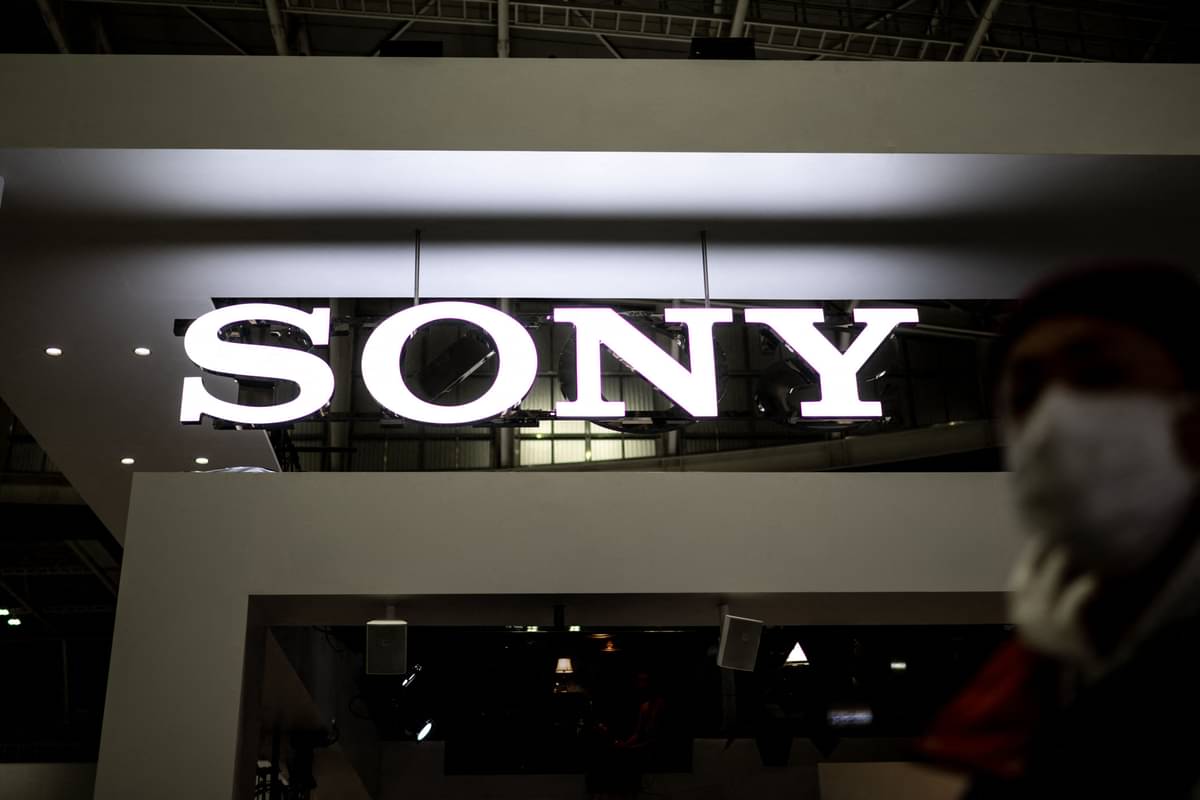 Logo Sony di  CP+ Camera & Photo Imaging Show, Yokohama, Jepang.
