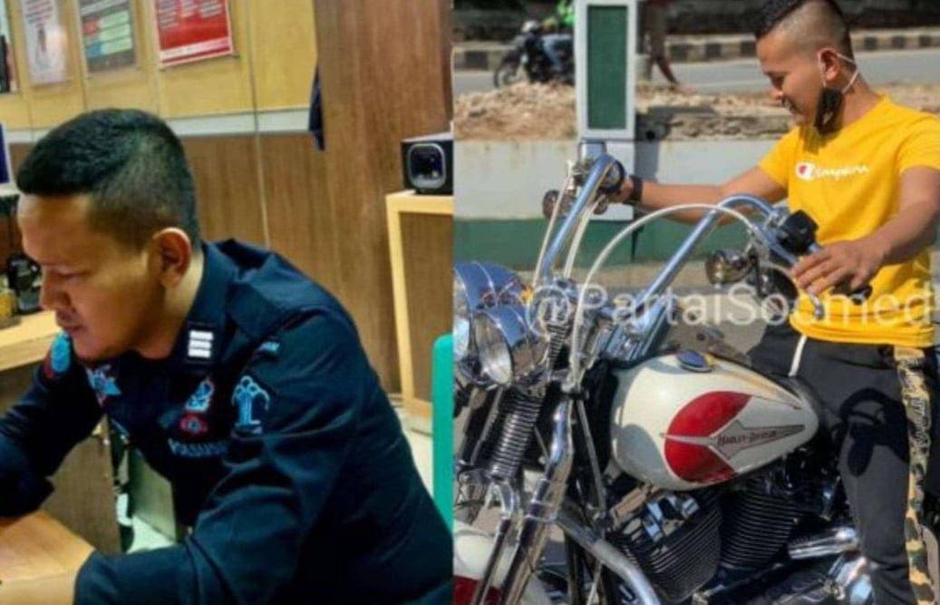 Sipir Lapas Rajabasa bernama Dhawank Delvi yang viral karena hobi flexing.
