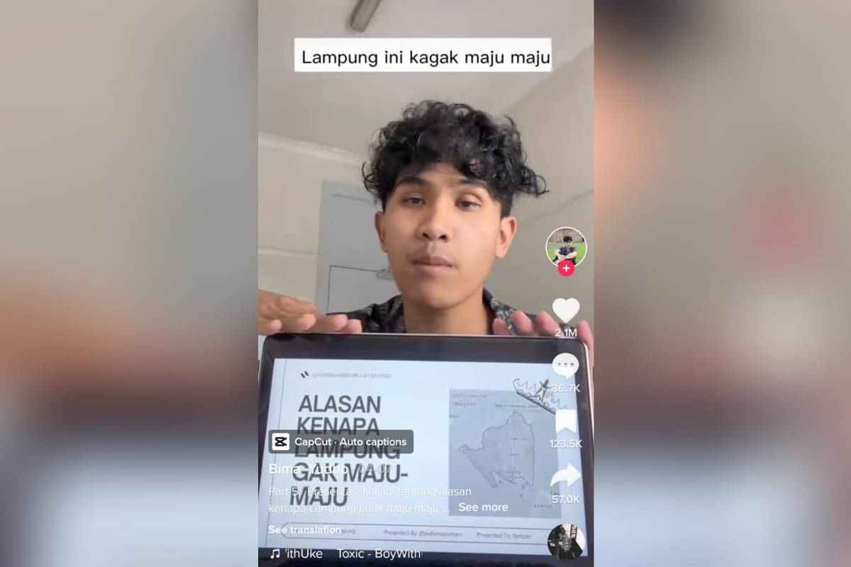 Tiktoker Bima Yudho Saputro.