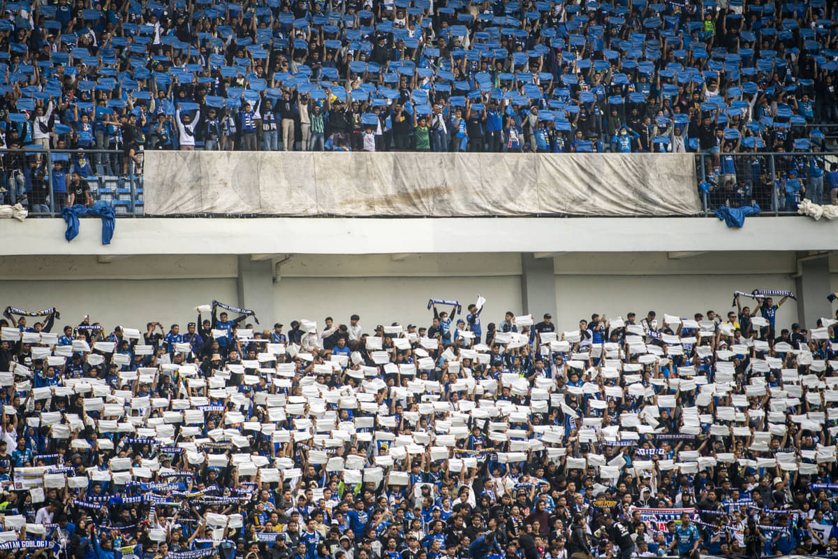 Suporter Persib Bandung.