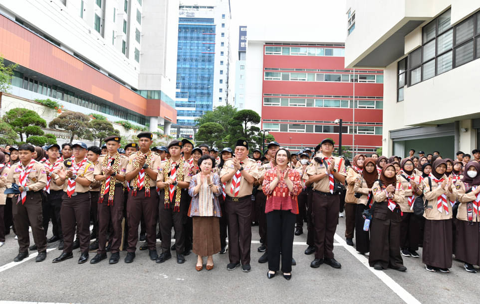 Tim Pramuka RI yang mengikuti Jambore Dunia 2023 di Korsel.