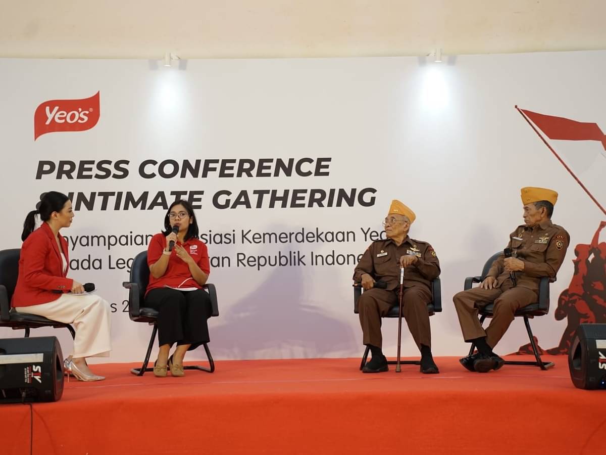 Yeo's Indonesia menyampaikan apresiasi kepada LVRI (Legiun Veteran Republik Indonesia) atas segala jasa untuk kemerdekaan.