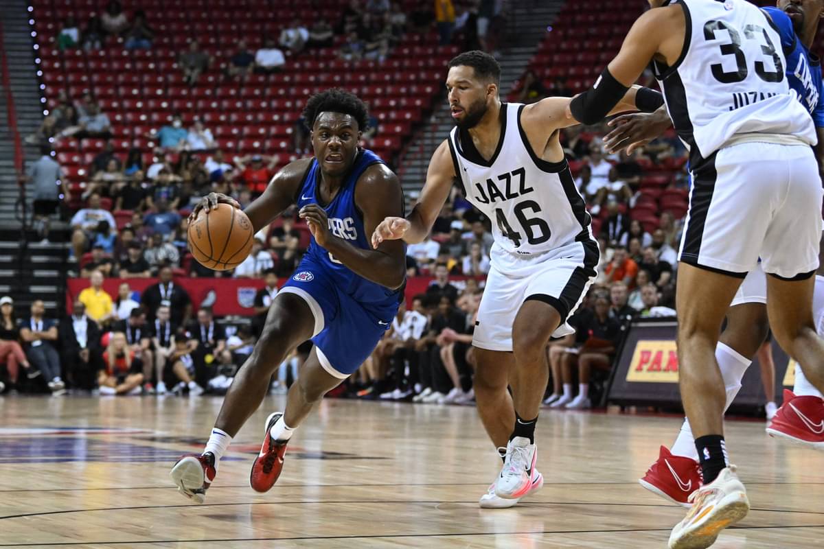 Laga NBA antara Los Angeles Clippers dan Utah Jazz