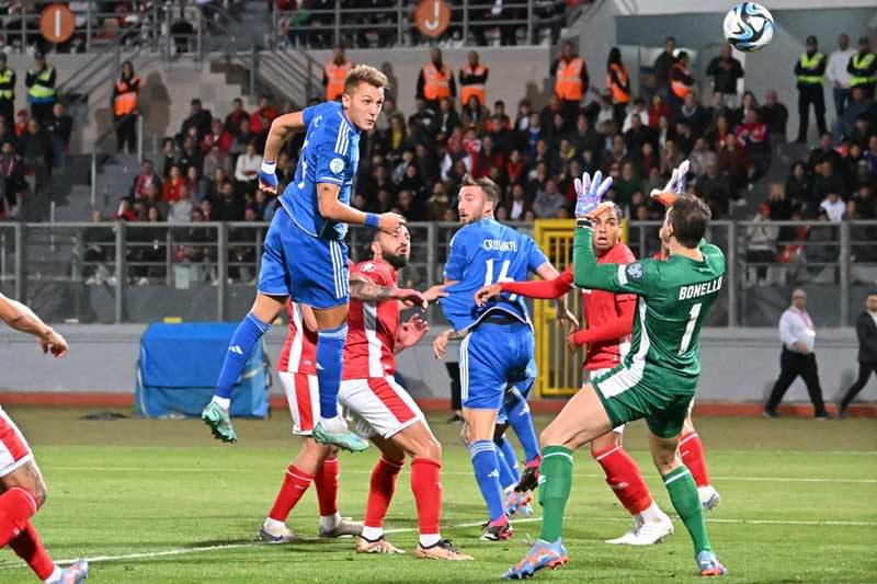 Italia ditahan imbang 1-1 oleh Makedonia Utara dalam kualifikasi Euro 2024.