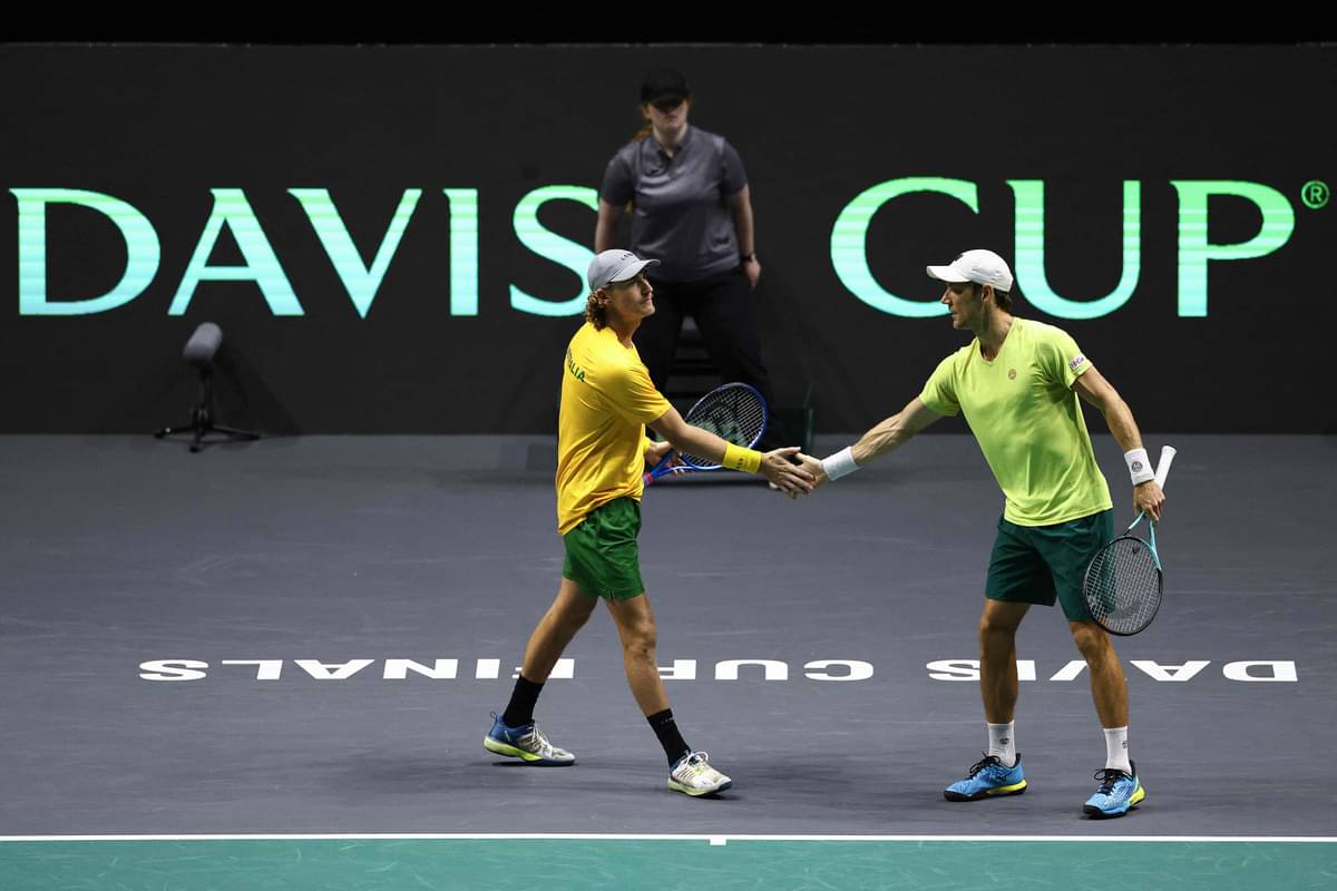 Petenis Max Purcell dan Matthew Ebden memastikan kemenangan untuk Australia dari Prancis, Kamis (14/9).