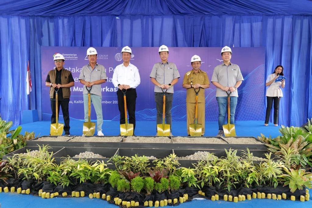 Acara grounberaking pembangunan smelter nikel matte di lokasi MMP, Kariangau, Balikpapan Barat, Kalimantan Timur, baru-baru ini.