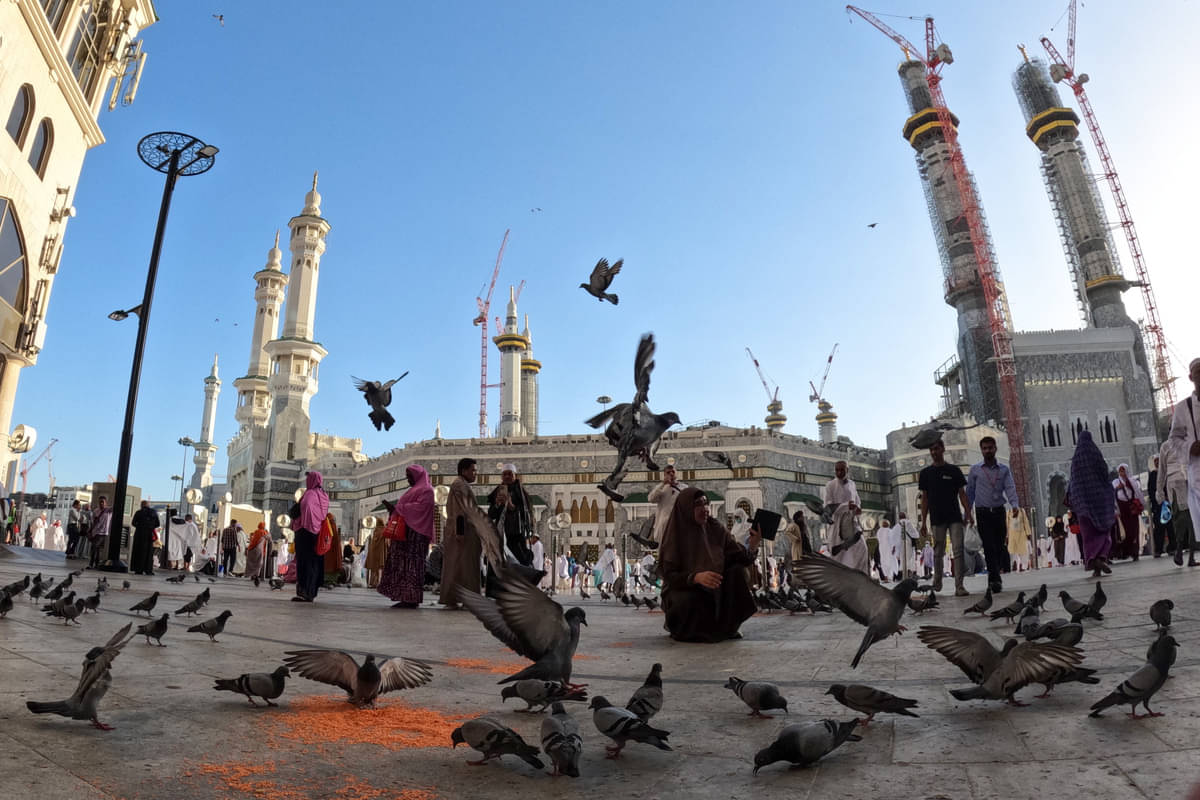 Pelataran Masjidil Haram, di Mekkah, Arab Saudi.