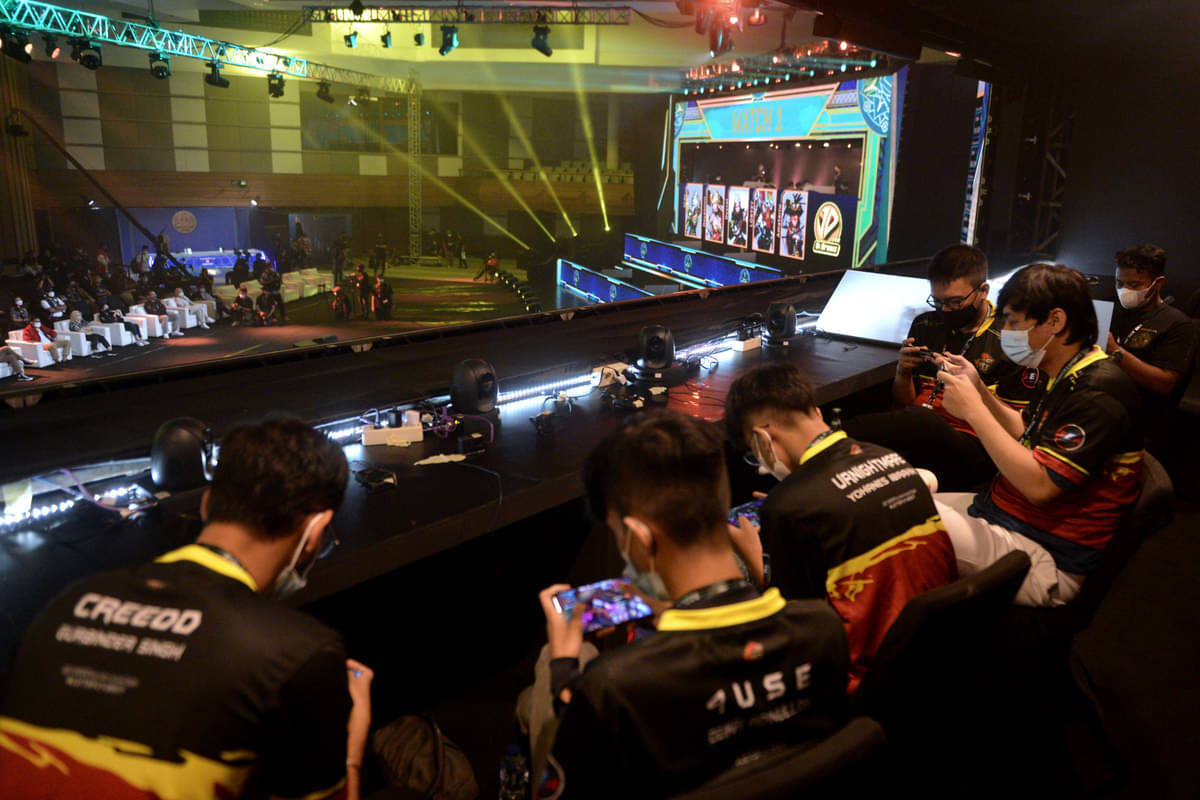 Ilustrasi pertandingan Piala Presiden Esport