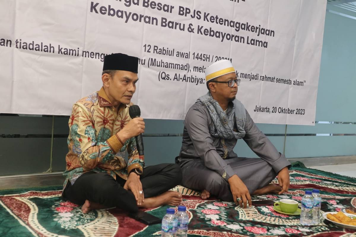Keluarga Besar BPJS Ketenagakerjaan Jakarta Kebayoran Baru dan Jakarta Kebayoran Lama selenggarakan kegiatan peringatan Maulid Nabi Muhammad