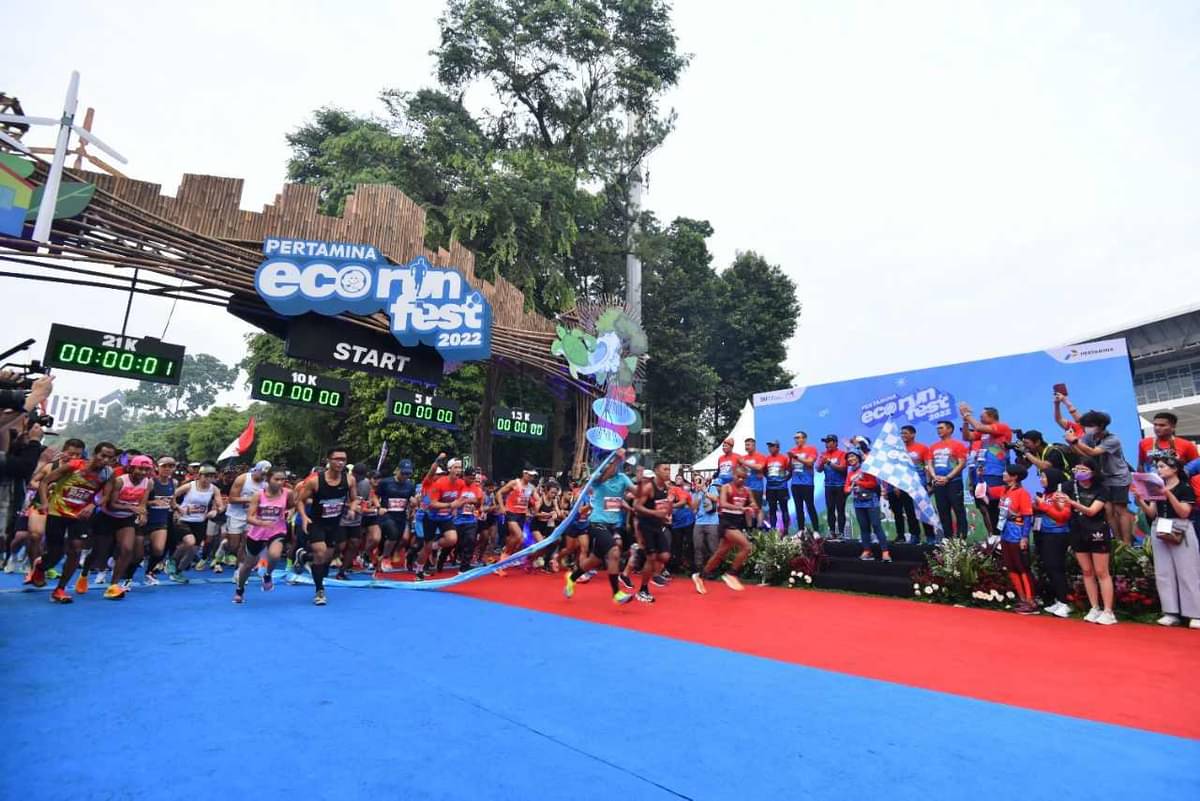 Pertamina kembali mengadakan Pertamina Eco RunFest ke-10 di Istora Senayan, Jakarta. pada pada 26 November 2023,