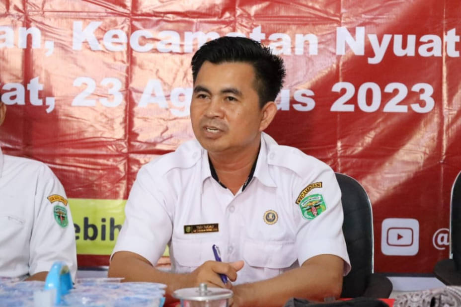 Sekertaris Camat Nyuatan, Yudi Suciadi.