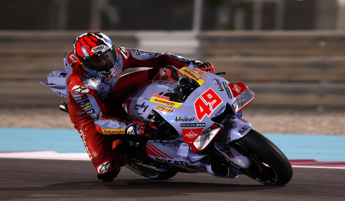 Pembalap Mooney VR46 Fabio Di Giannatonio kala masih membalap untuk Gresini Racing.