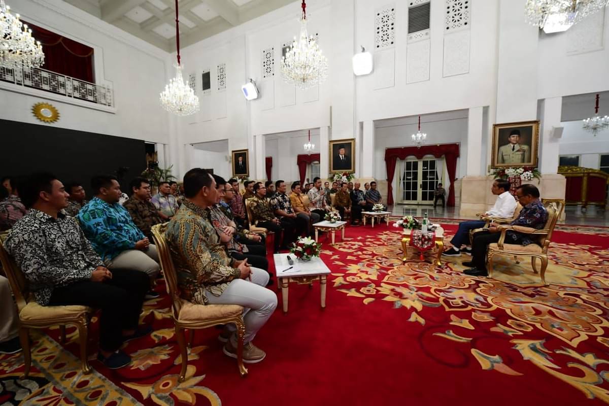 Solidaritas Nelayan Indonesia (SNI) menemui Presiden Jokowi untuk dialog usaha perikanan tangkap dan kebijakan KKP di Jakarta.