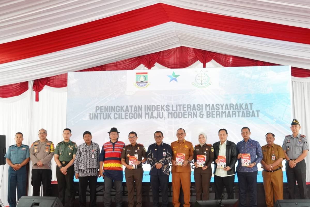 Acara Launching Perpustakaan Digital di Kota Cilegon, Banten.