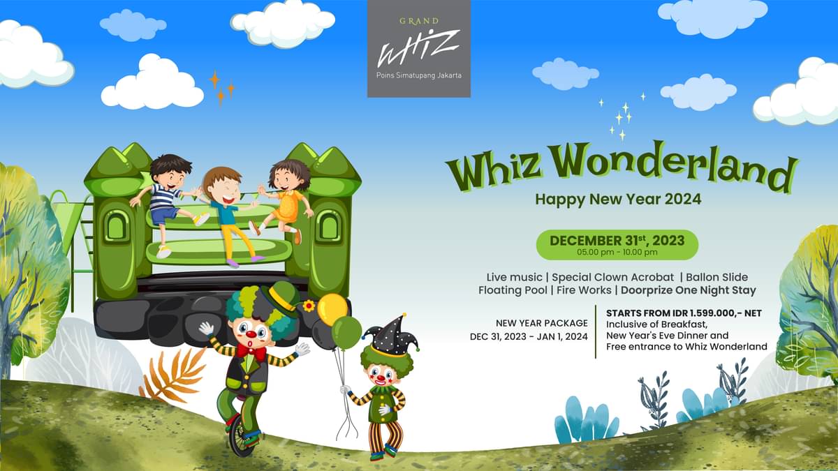 Grand Whiz Poins Simatupang Jakarta menghadirkan acara spesial menyambut Tahun Baru 2024, 