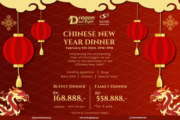 Sahid Serpong telah merancang menu spesial Chinese New Year mengangkat keunikan kuliner klasik Tionghoa.