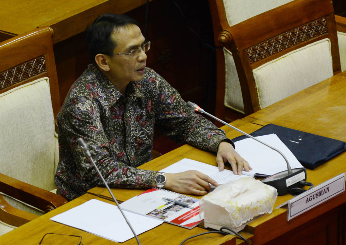 Kepala Eksekutif Pengawas PVML OJK Agusman