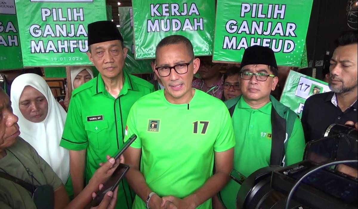 Ketua Bappilu PPP dan Menparekraf Sandiaga Uno di Sidoarjo, Jawa Timur