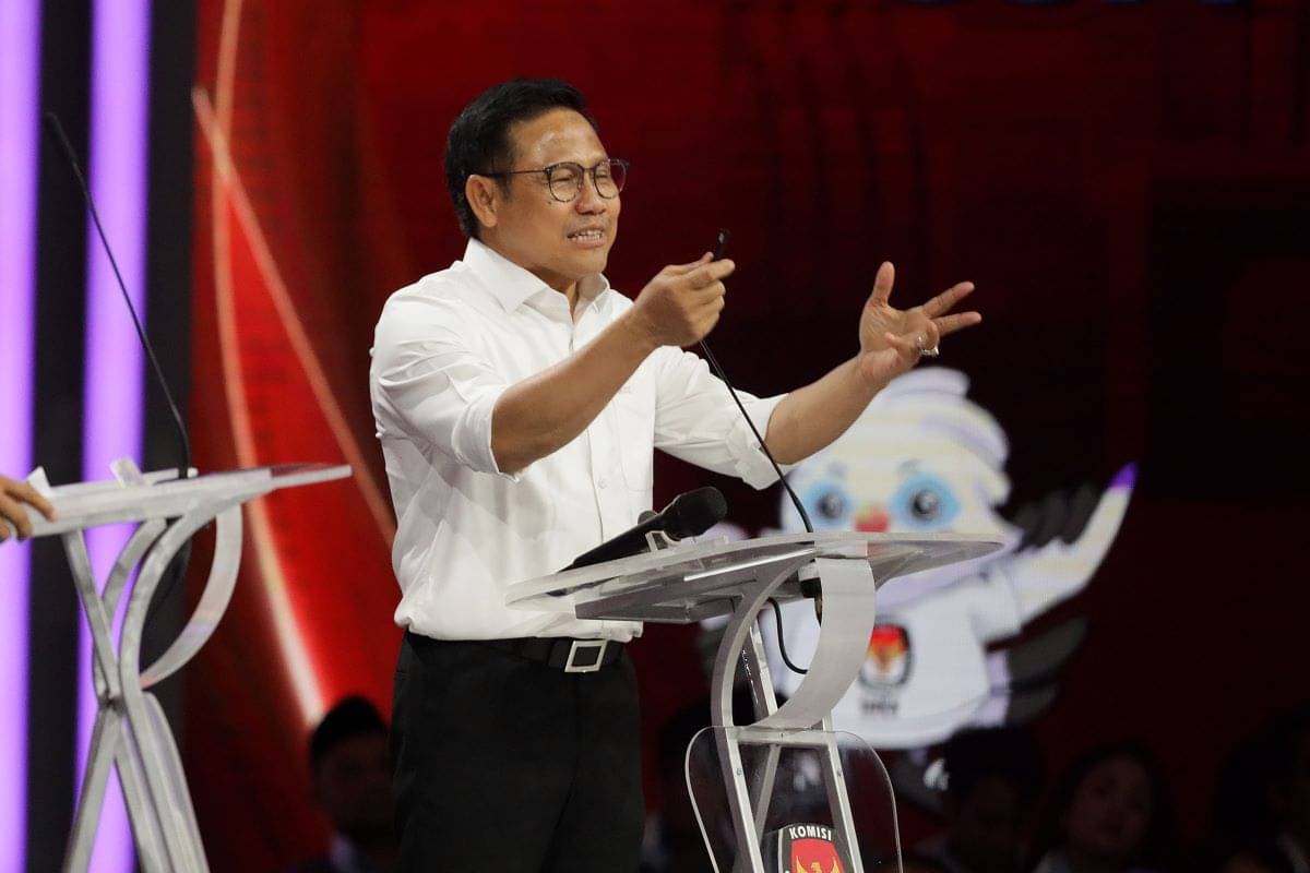 Calon wakil presiden nomor uruat 1 Muhaimin Iskandar