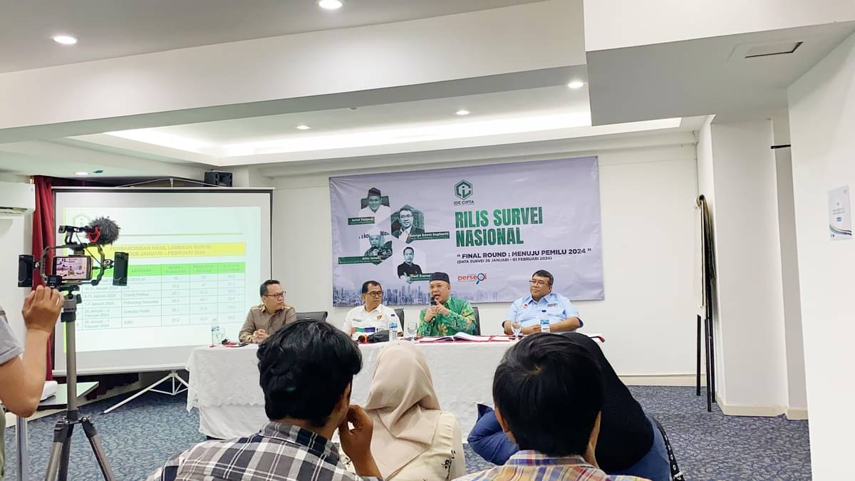 Lembaga Survei Ide Cipta Research and Consulting (ICRC) mengeluarkan rilis survei nasional