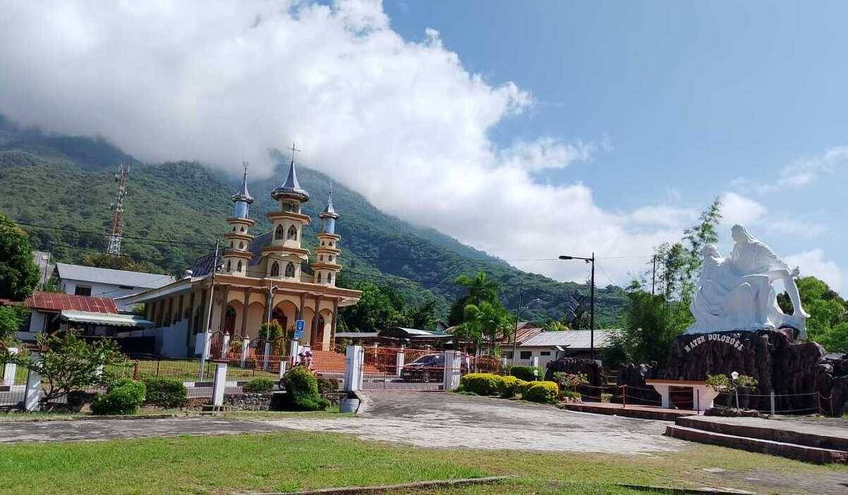 Lokasi ritual Semana Santa Larantuka tahun 2024 di Larantuka, Flores Timur, NTT.