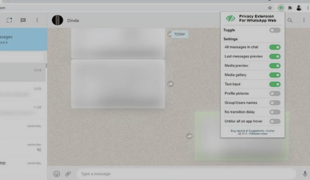 Cara membuat whatsapp di web blur