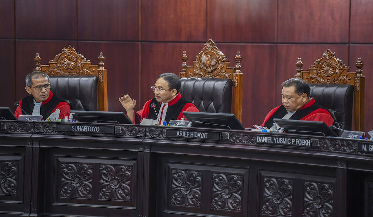 Tiga Hakim MK disenting opinion terkait putusan sengketa Pilpres Anies-Cak Imin