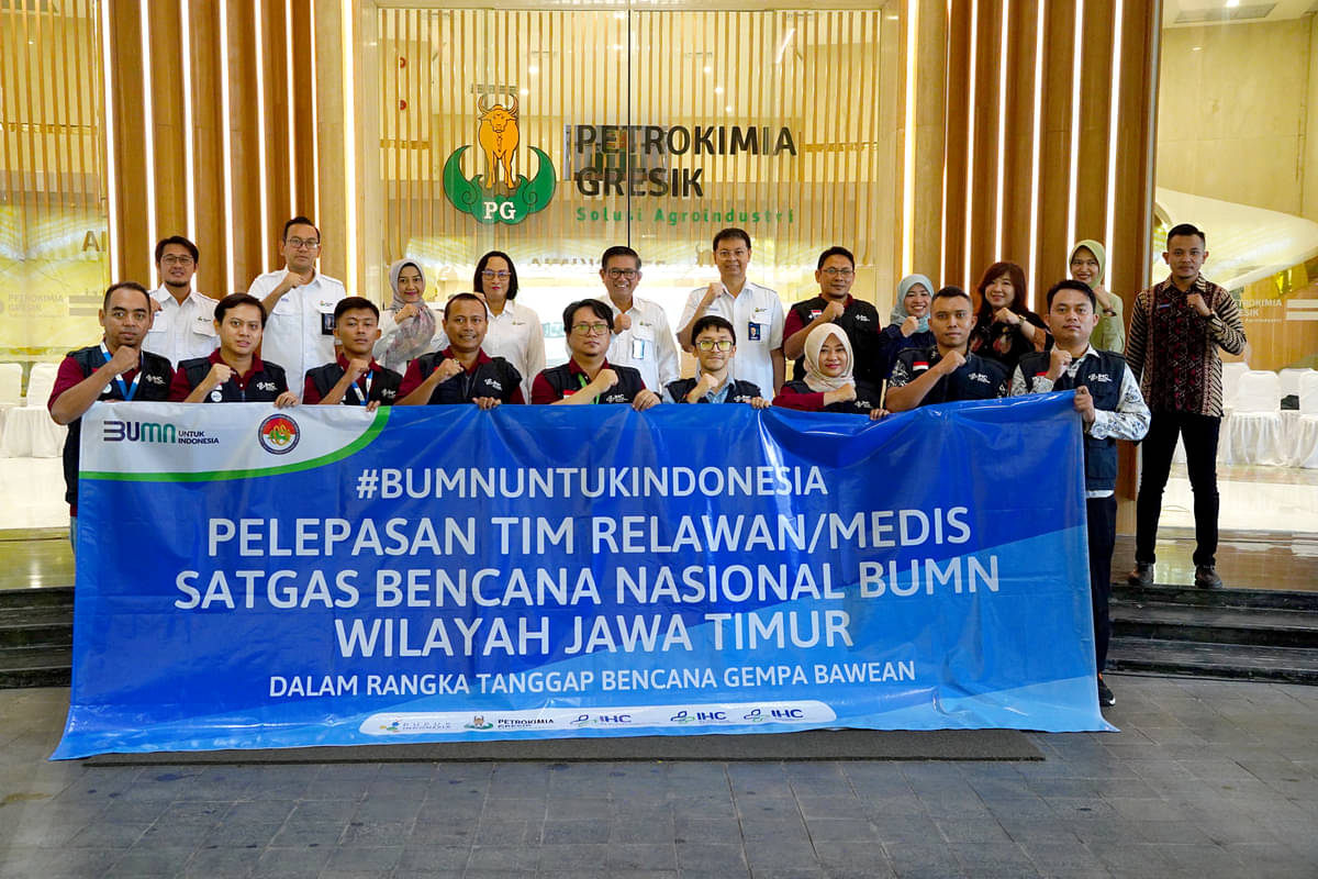 Petrokimia Gresik dan Satgas Bencana BUMN Kirim 41 Relawan ke Bawean