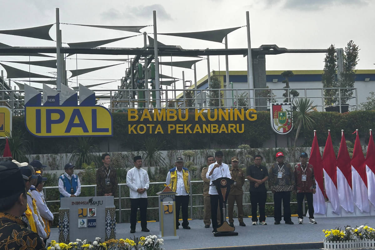 Presiden Jokowi resmikan sejumlah infrastruktur di Riau