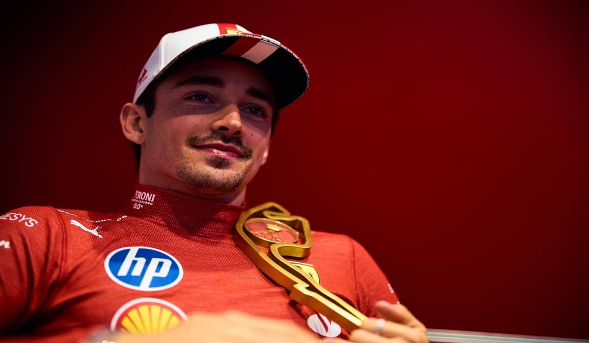 Pembalap Ferrari Charles Leclerc