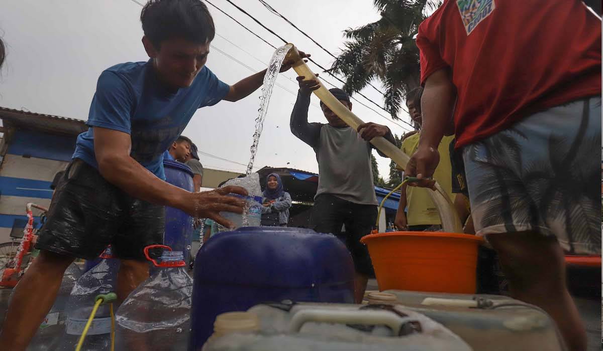 Instalasi air bersih dari Kemensos bagi warga Desa Pambotanjara
