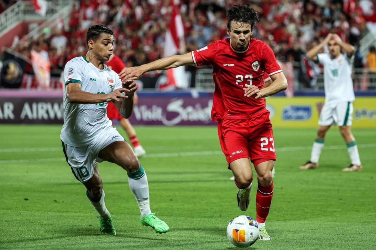 Pemain tim U-23 Indonesia, Nathan Tjoe-A-On