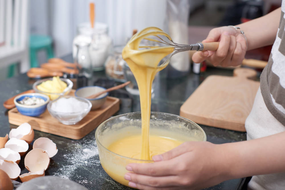 Ilustrasi penggunaan butter blend. 