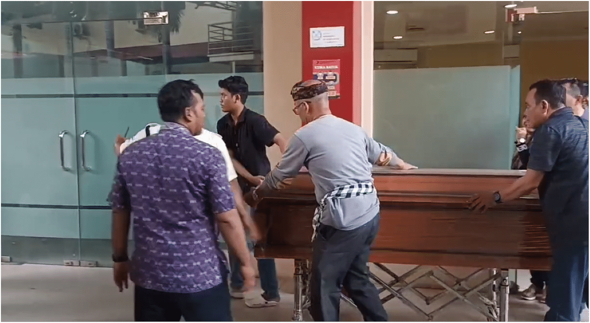 Jenazah mahasiswa STIP yang diduga tewas dianiaya.